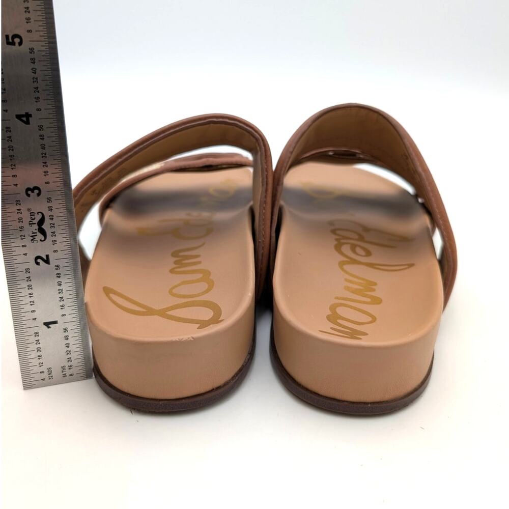 Sam Edelman Rowan Double Strap Slide Sandals Women's Dk Natural Size US6.5M - Picture 4 of 11